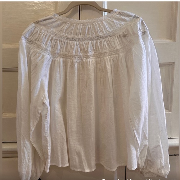 The Great Picturesque top blouse in white - Picture 7 of 8